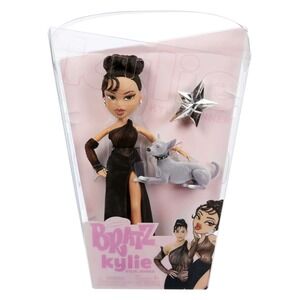 Bratz x Kylie Jenner Night Fashion Doll with Evening Gown, Pet‎ Dog, and Poster